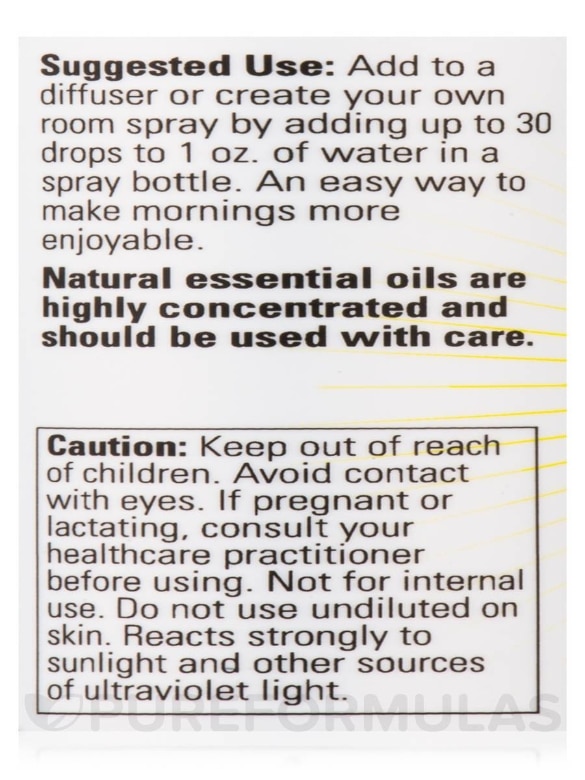 NOW® Essential Oils - Good Morning Sunshine! Essential Oil Blend - 1 fl. oz (30 ml) - Alternate View 5