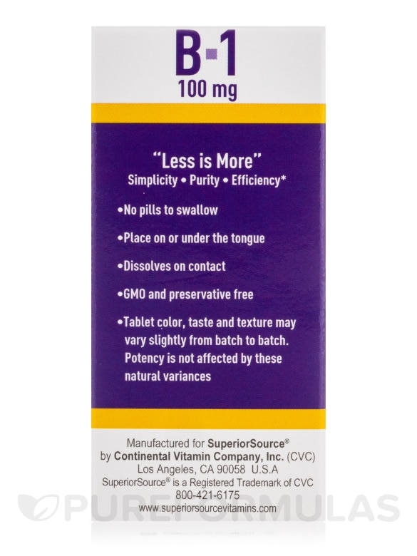 NO SHOT B-1 100 mg - 100 MicroLingual® Tablets - Alternate View 6