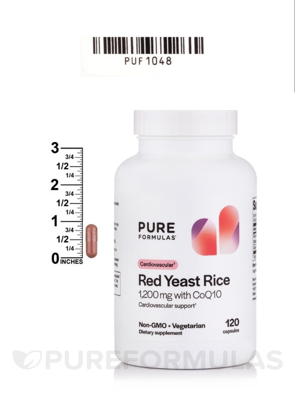Red Yeast Rice 1200 mg with CoQ10 - 120 Vegetarian Capsules - Alternate View 5