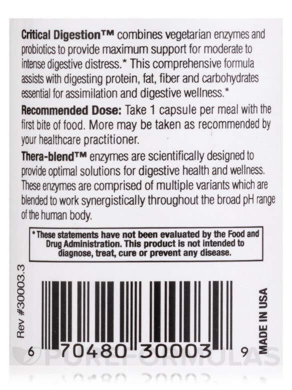 Critical Digestion™ - 30 Capsules - Alternate View 4