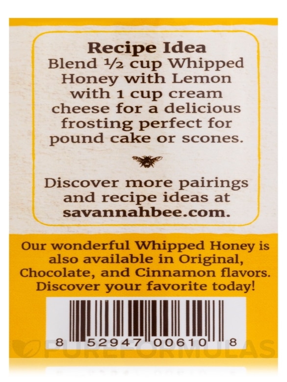 Whipped Honey with Lemon - 12 oz (340 Grams) - Alternate View 6