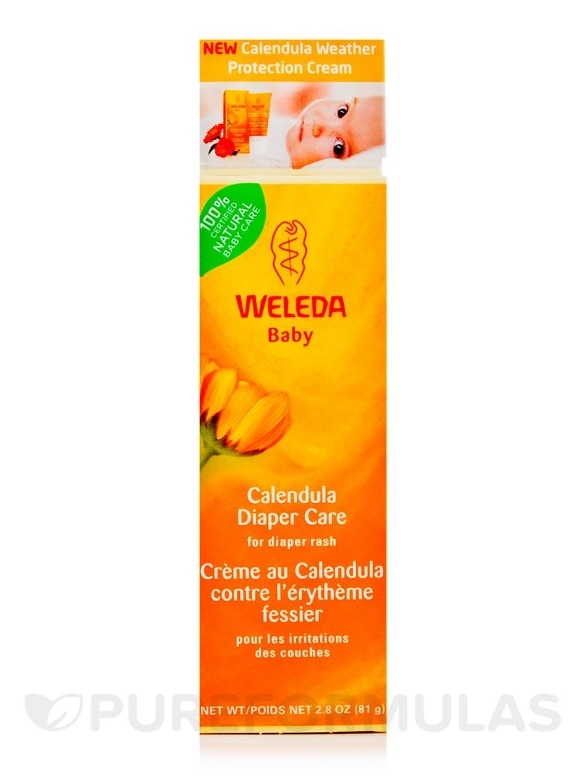 Calendula Diaper Rash Cream - 2.9 oz (81 Grams)