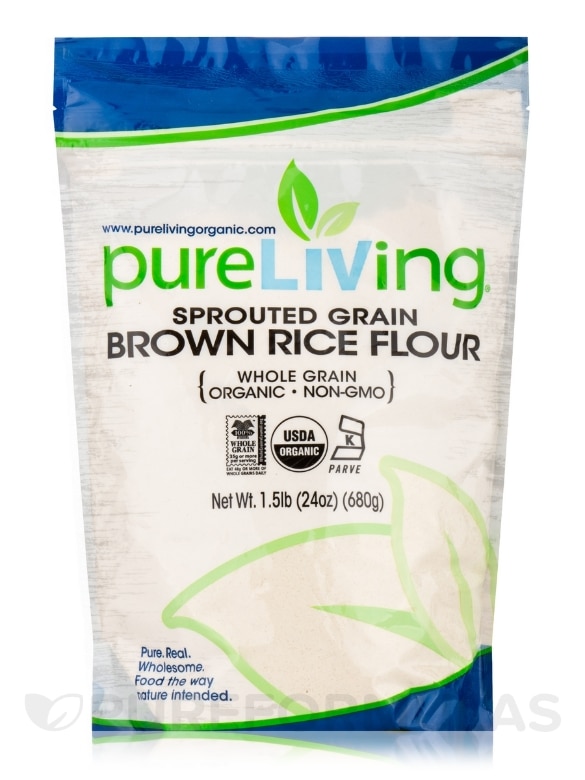 Sprouted Grain Brown Rice Flour (Whole Grain) - 24 oz (680 Grams)