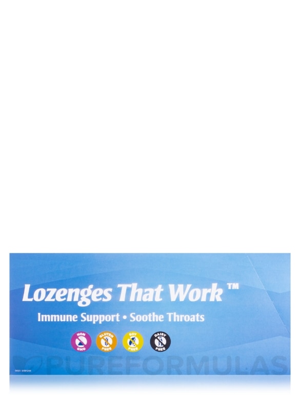 Elderberry Zinc Lozenges - 1 Box of 12 Bags (180 Throat Lozenges) - Alternate View 5