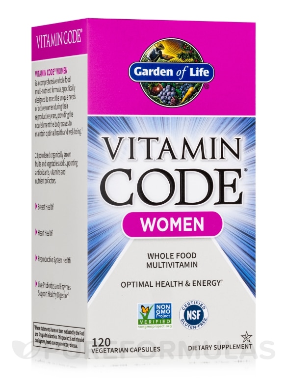 Vitamin Code® - Women's Multi - 120 Vegetarian Capsules
