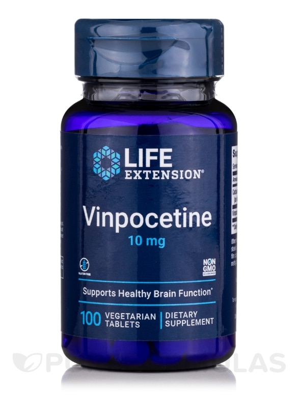 Vinpocetine 10 mg - 100 Vegetarian Tablets