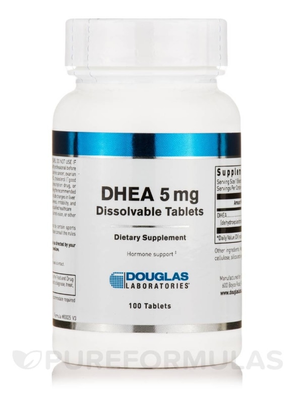 DHEA 5 mg (Dissolvable) - 100 Tablets