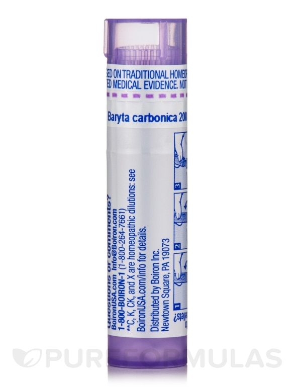 Baryta carbonica 200ck - 1 Tube (approx. 80 pellets) - Alternate View 4