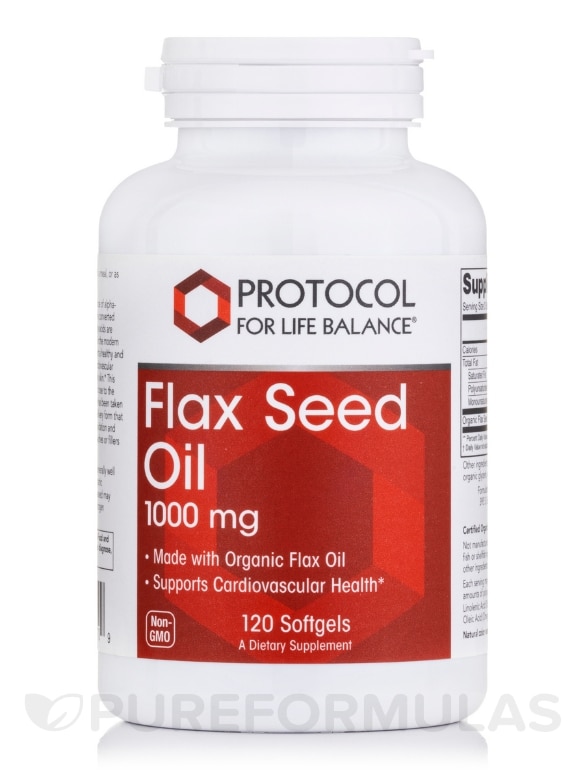 Flax Seed Oil 1000 mg - 120 Softgels