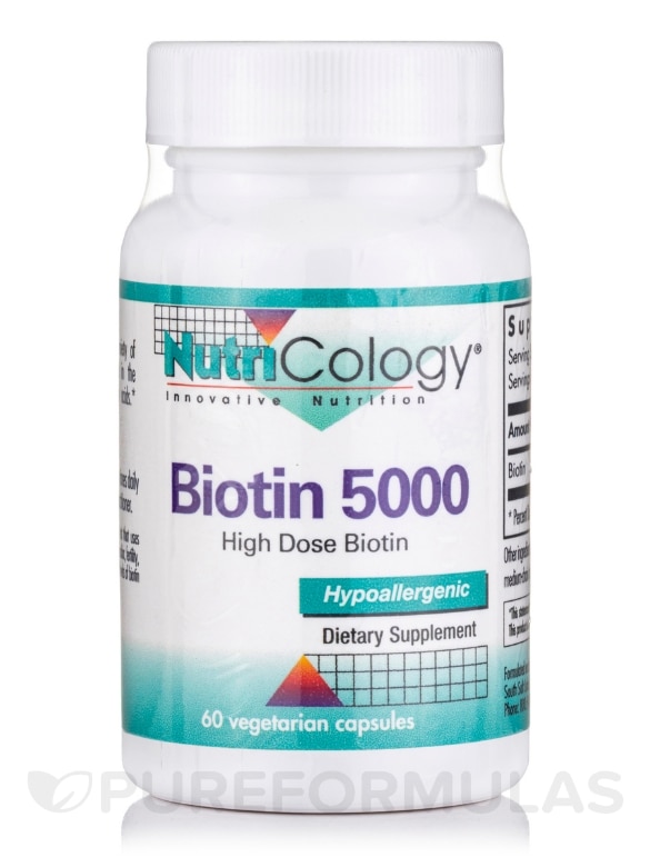Biotin 5000 - 60 Vegetarian Capsules