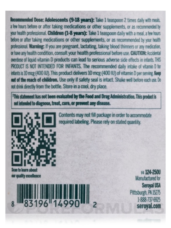 Pediatri Vite, Natural Cherry Flavor - 8.5 fl. oz (250 ml) - Alternate View 5