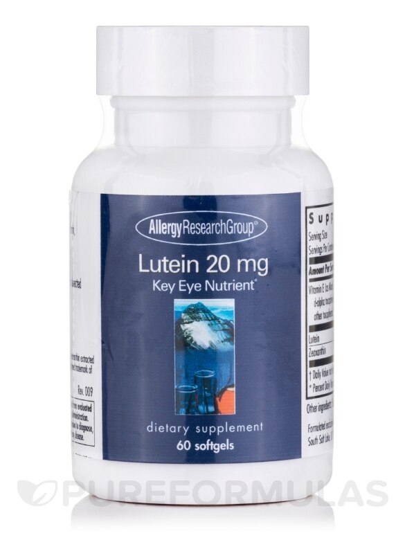 Lutein 20 mg - 60 Softgels