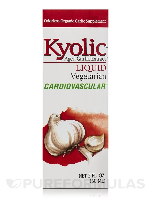Kyolic® Aged Garlic Extract™ - Liquid Vegetarian Cardiovascular Formula - 2 fl. oz (60 ml) - Alternate View 1
