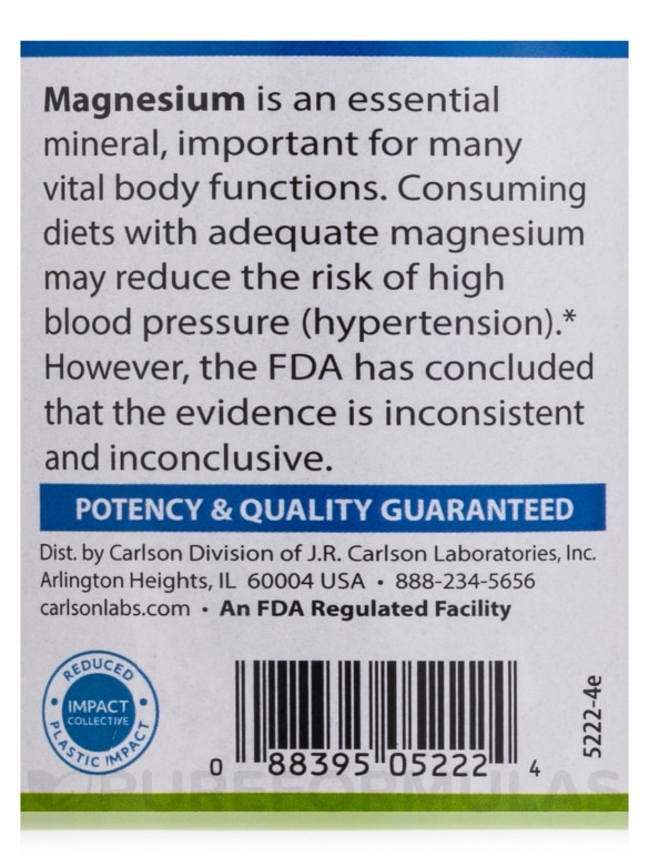 Magnesium 350 mg - 180 Capsules - Alternate View 4
