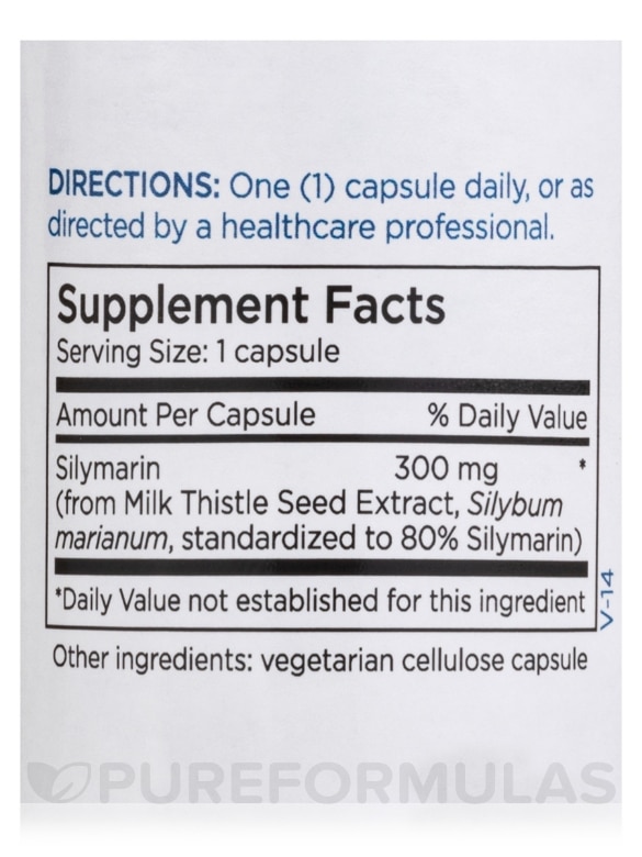 Silymarin 300 mg - 60 Capsules - Alternate View 3
