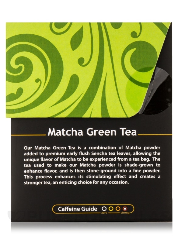 Organic Matcha Green Tea - 18 Tea Bags - Alternate View 3
