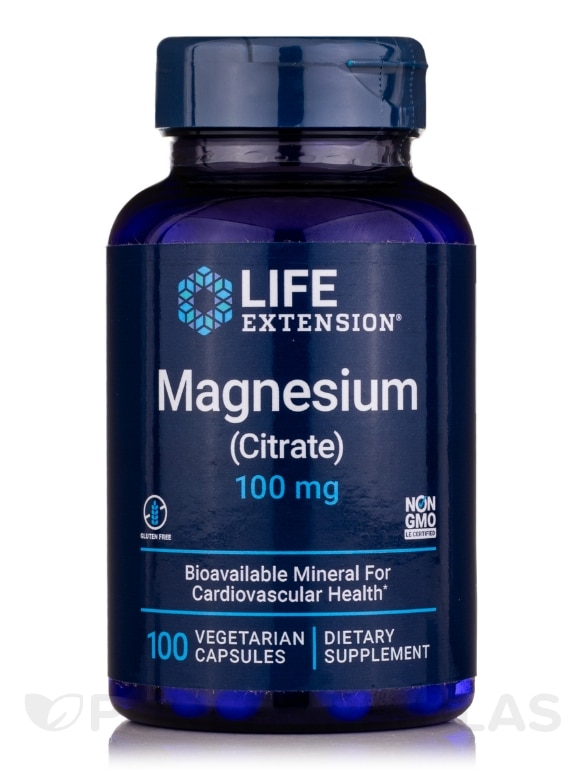 Magnesium (Citrate) 100 mg - 100 Vegetarian Capsules