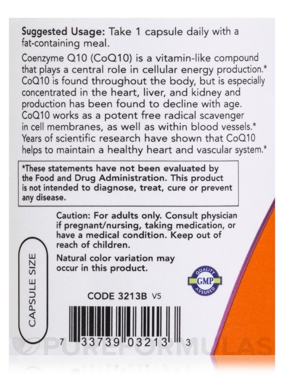 CoQ10 100 mg with Hawthorn Berry - 180 Veg Capsules - Alternate View 4