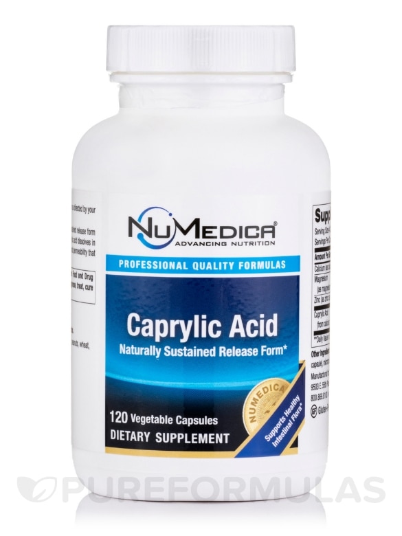 Caprylic Acid - 120 Vegetable Capsules
