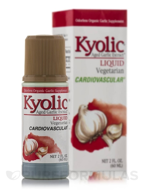 Kyolic® Aged Garlic Extract™ - Liquid Vegetarian Cardiovascular Formula - 2 fl. oz (60 ml)