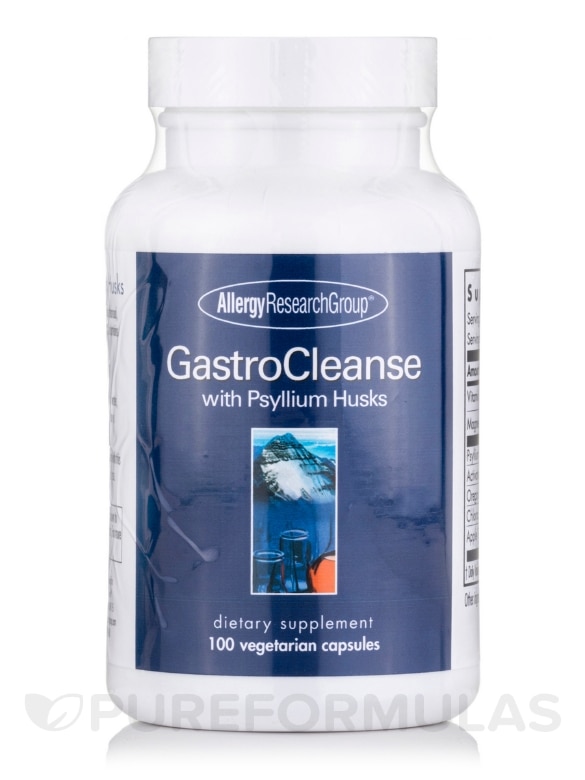 GastroCleanse with Psyllium Husks - 100 Vegetarian Capsules
