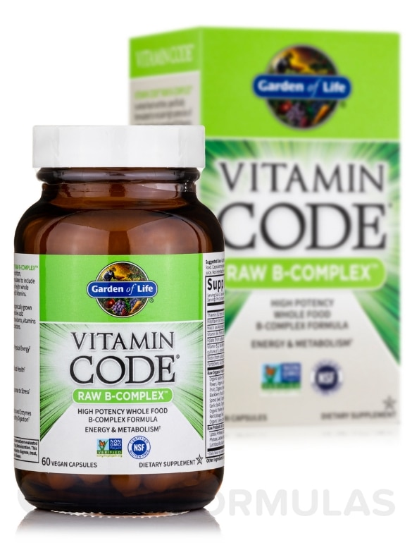 Vitamin Code® - Raw B Complex™ - 60 Vegan Capsules - Alternate View 1