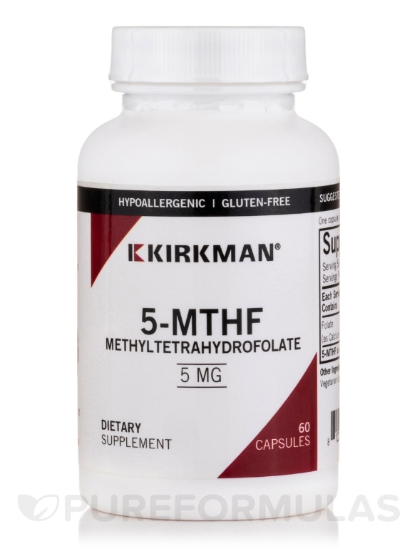 5-MTHF ([6S]-5-Methyltetrahydrofolate) 5 mg - 60 Capsules