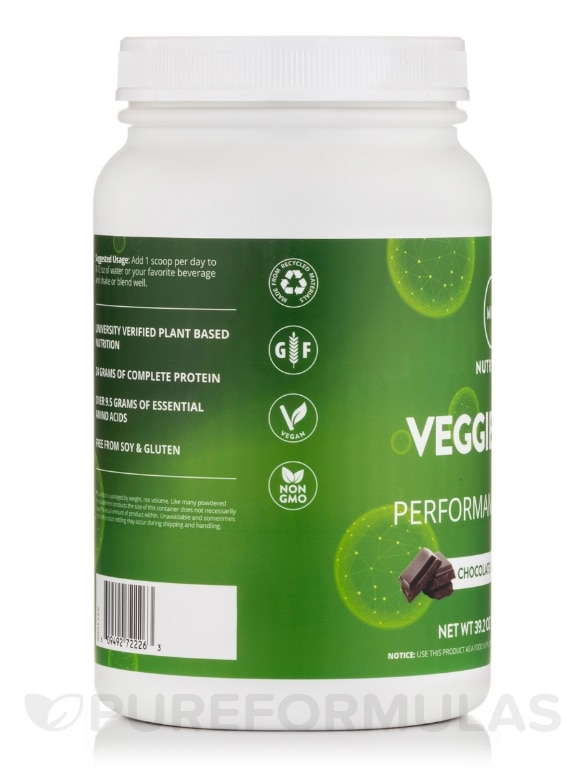Veggie Elite® Performance Protein, Chocolate Mocha - 39.2 oz (1110 Grams) - Alternate View 3