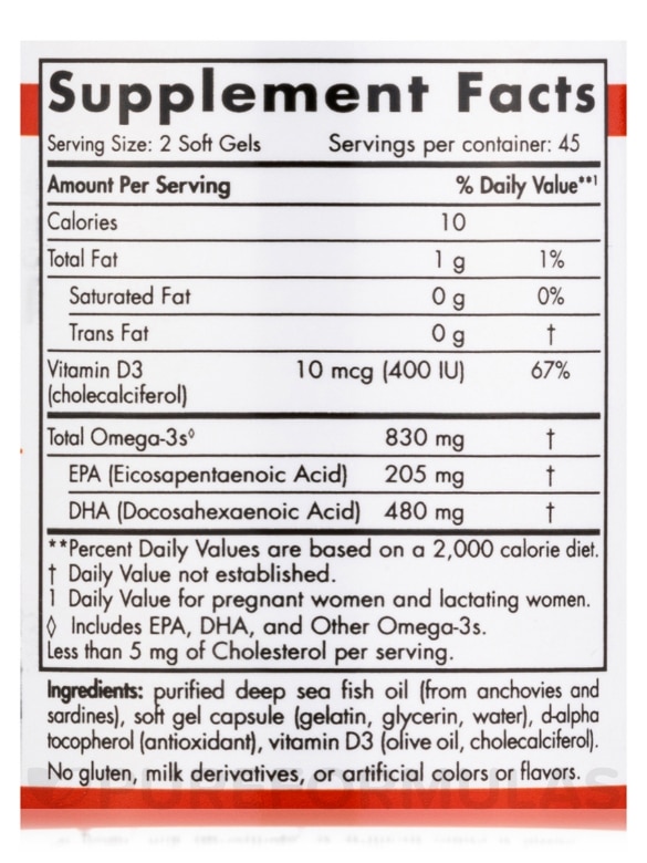 Prenatal DHA 500 mg - 90 Soft Gels - Alternate View 3