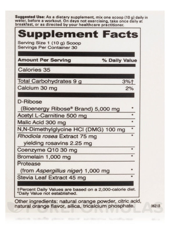 Mito Fuel with Bioenergy Ribose® - 30 Servings (10.58 oz / 300 Grams) - Alternate View 3