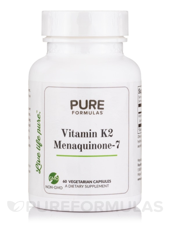 Vitamin K2 (Menaquinone-7) - 60 Vegetarian Capsules