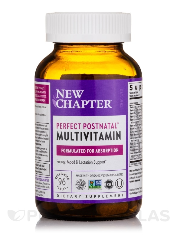 Perfect Postnatal Multivitamin - 96 Vegetarian Tablets - Alternate View 2