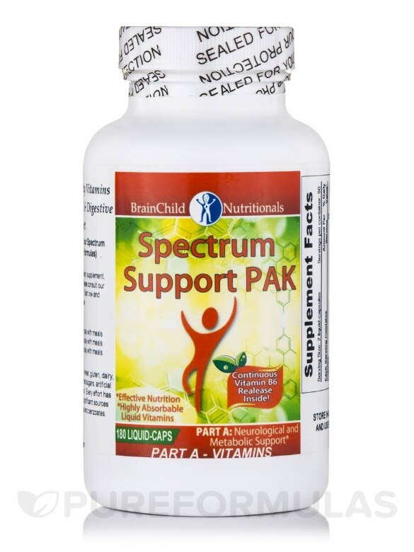 Spectrum Support II Vitamins (with PAK) - Part A - 180 Liquid-Capsules