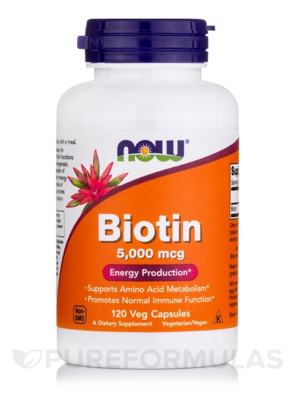 Biotin 5000 mcg - 120 Vegetarian Capsules