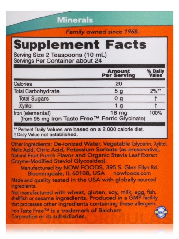 Liquid Iron 18 mg - 8 fl. oz (237 ml) - Alternate View 3