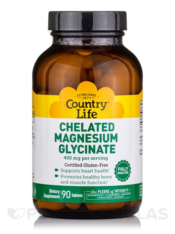 Chelated Magnesium Glycinate - 90 Tablets