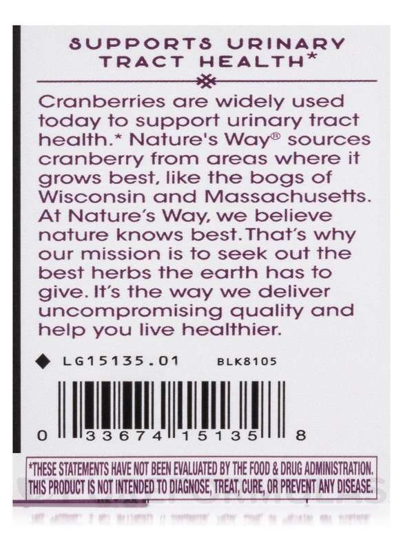 Cranberry Standardized - 120 Vegetarian Capsules - Alternate View 6