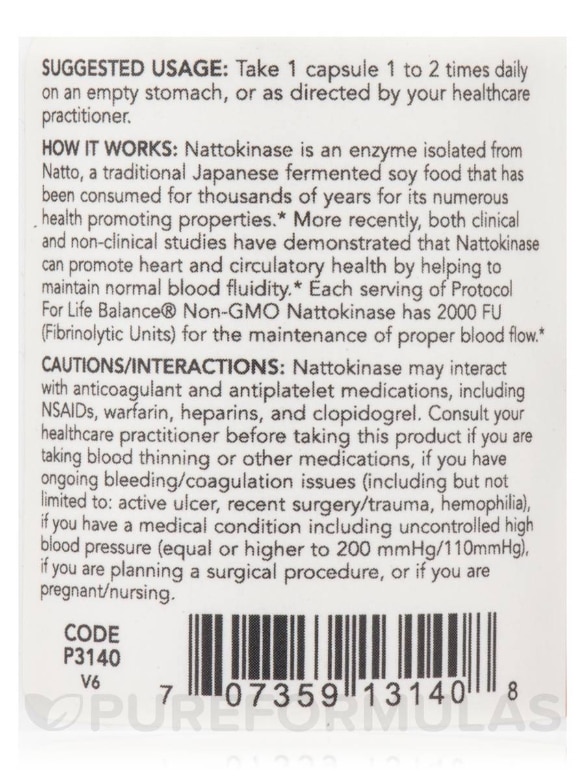 Nattokinase 100 mg / 2