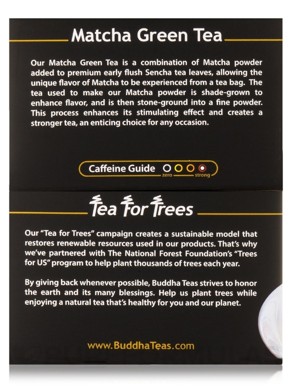 Organic Matcha Green Tea - 18 Tea Bags - Alternate View 7