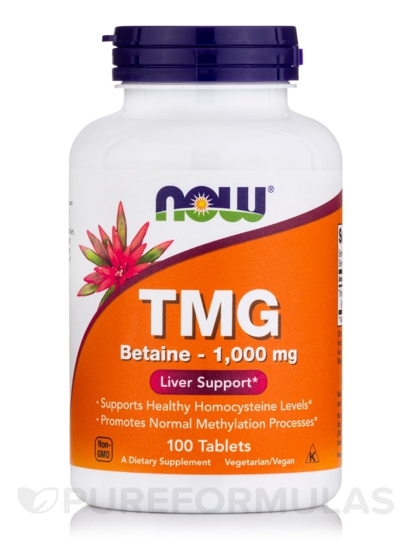 TMG Betaine - 1000 mg - 100 Tablets