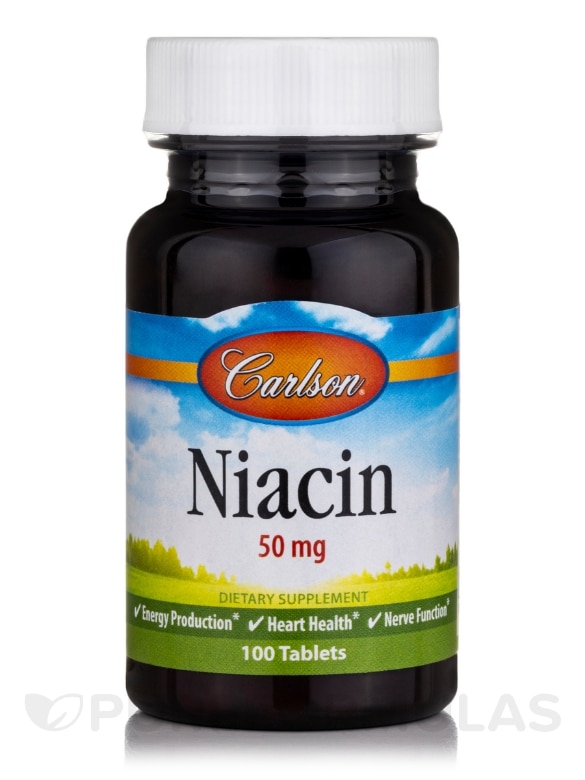 Niacin 50 mg - 100 Tablets