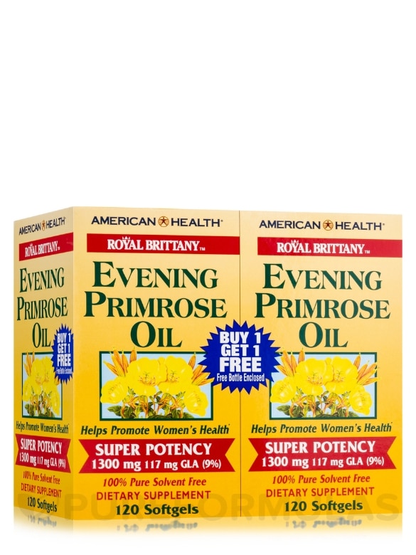Royal Brittany™ Evening Primrose Oil 1300 mg - 120 + 120 Free Softgels