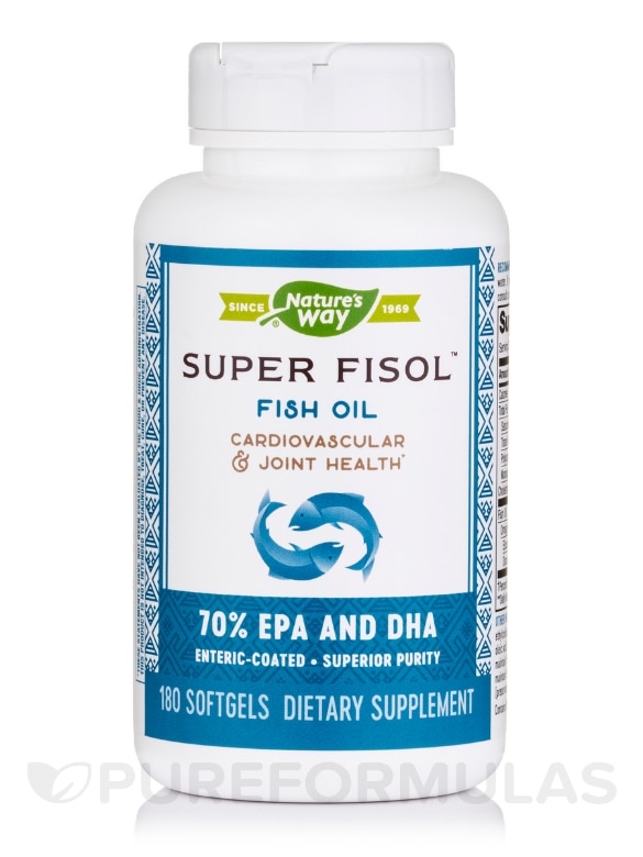 Super Fisol Fish Oil - 180 Softgels - Alternate View 2