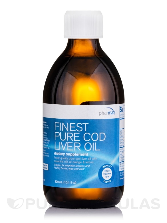 Finest Pure Cod Liver Oil - 10.1 fl. oz (300 ml)