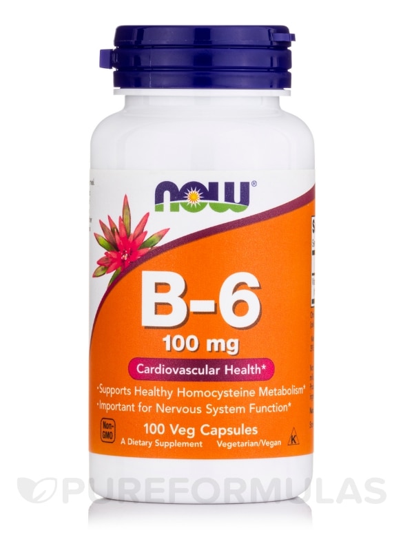 B-6 100 mg - 100 Capsules