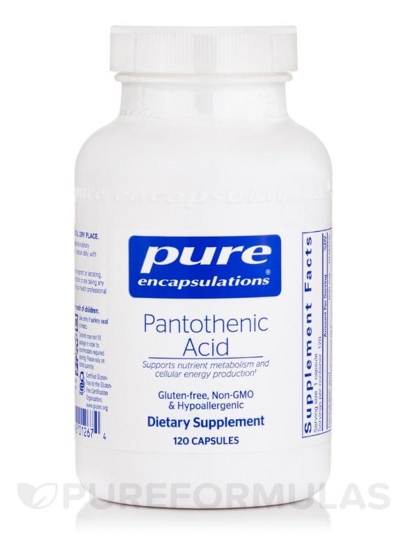 Pantothenic Acid - 120 Capsules