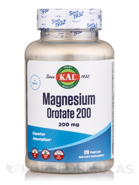 Magnesium Orotate 200 mg - 120 VegCaps