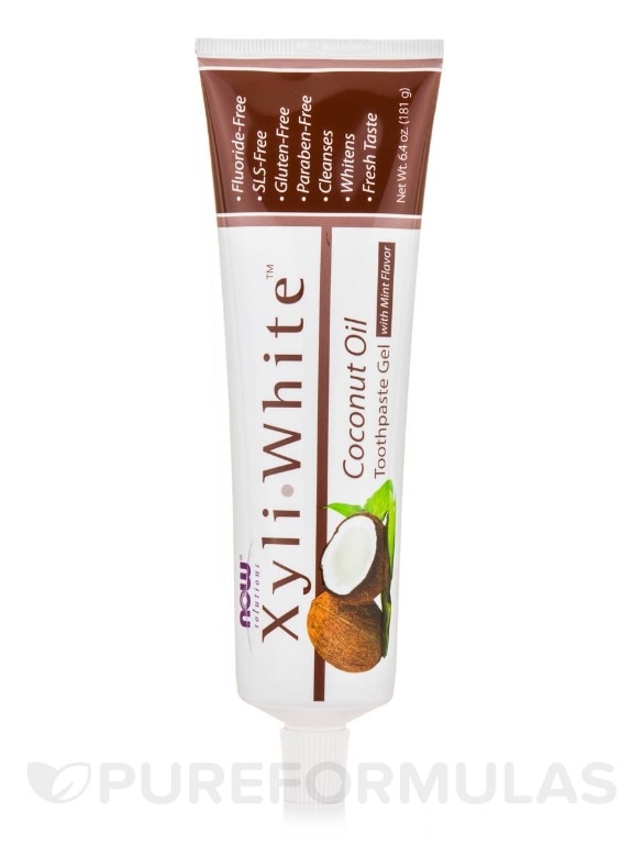 NOW® Solutions - XyliWhite™ Coconut Oil Toothpaste Gel - 6.4 oz (181 Grams) - Alternate View 6