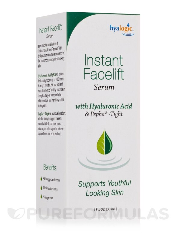 Instant Facelift Serum Face Serum with Hyaluronic Acid & Pepha®-Tight - 1 fl. oz (30 ml)