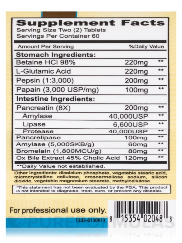 Enzy-Gest™ - 120 Tablets - Alternate View 4